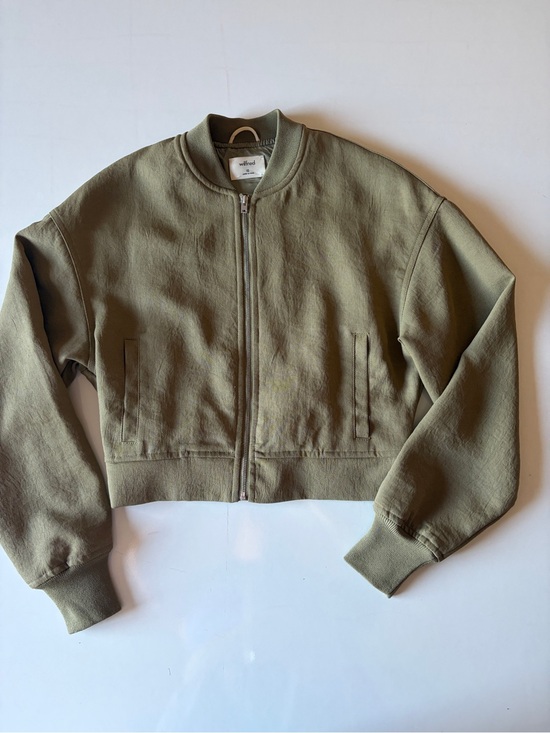 Jackets & Blazers - Wilfred khaki green bomber jacket zip up women’s size XS casual
